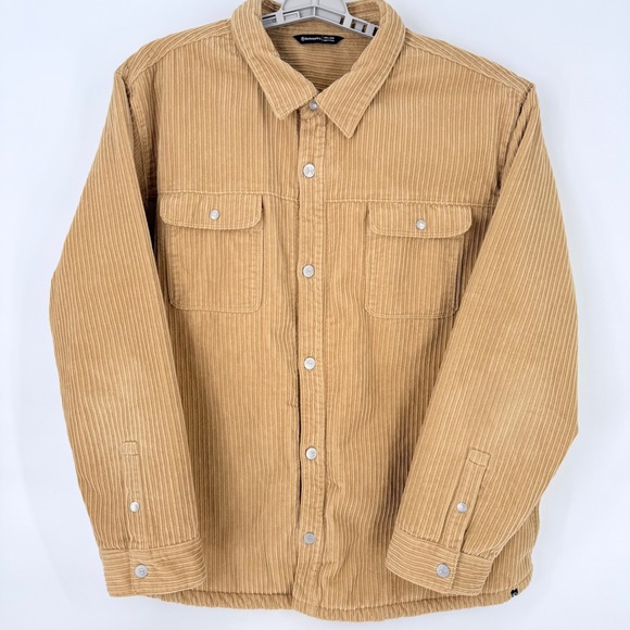 Backcountry Mens Corduroy Sherpa Lined Trucker Jacket XXL 2TG Butter Yellow Y2k - Picture 2 of 5